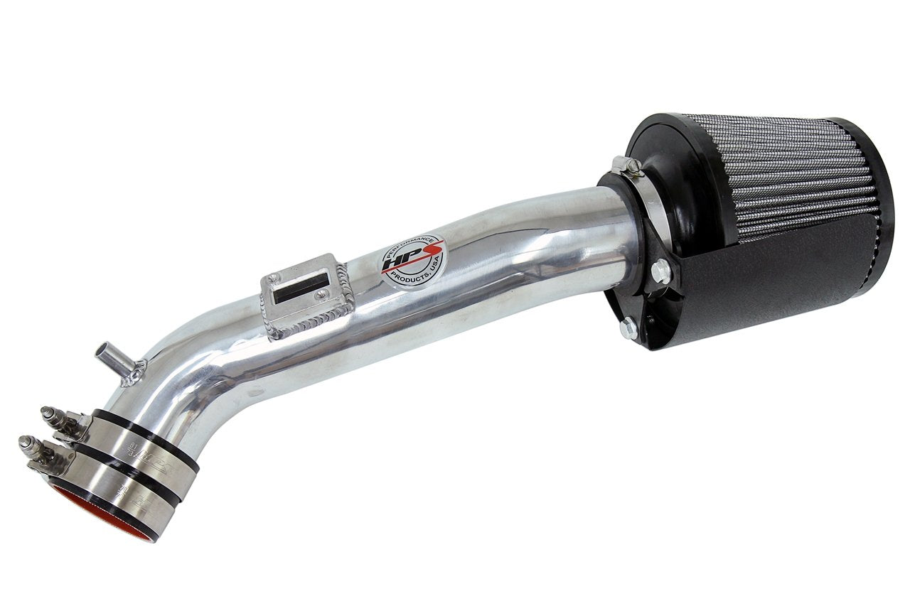 HPS Shortram Air Intake Kit 2013-2017 Honda Accord 2.4L, Includes Heat Shield, Polish