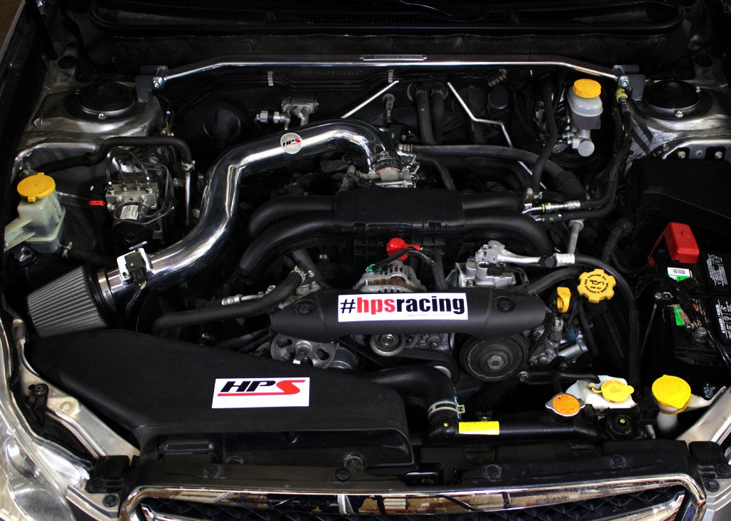 HPS Shortram Air Intake Kit 2010-2012 Subaru Outback 2.5L Non Turbo, Includes Heat Shield, 827-557