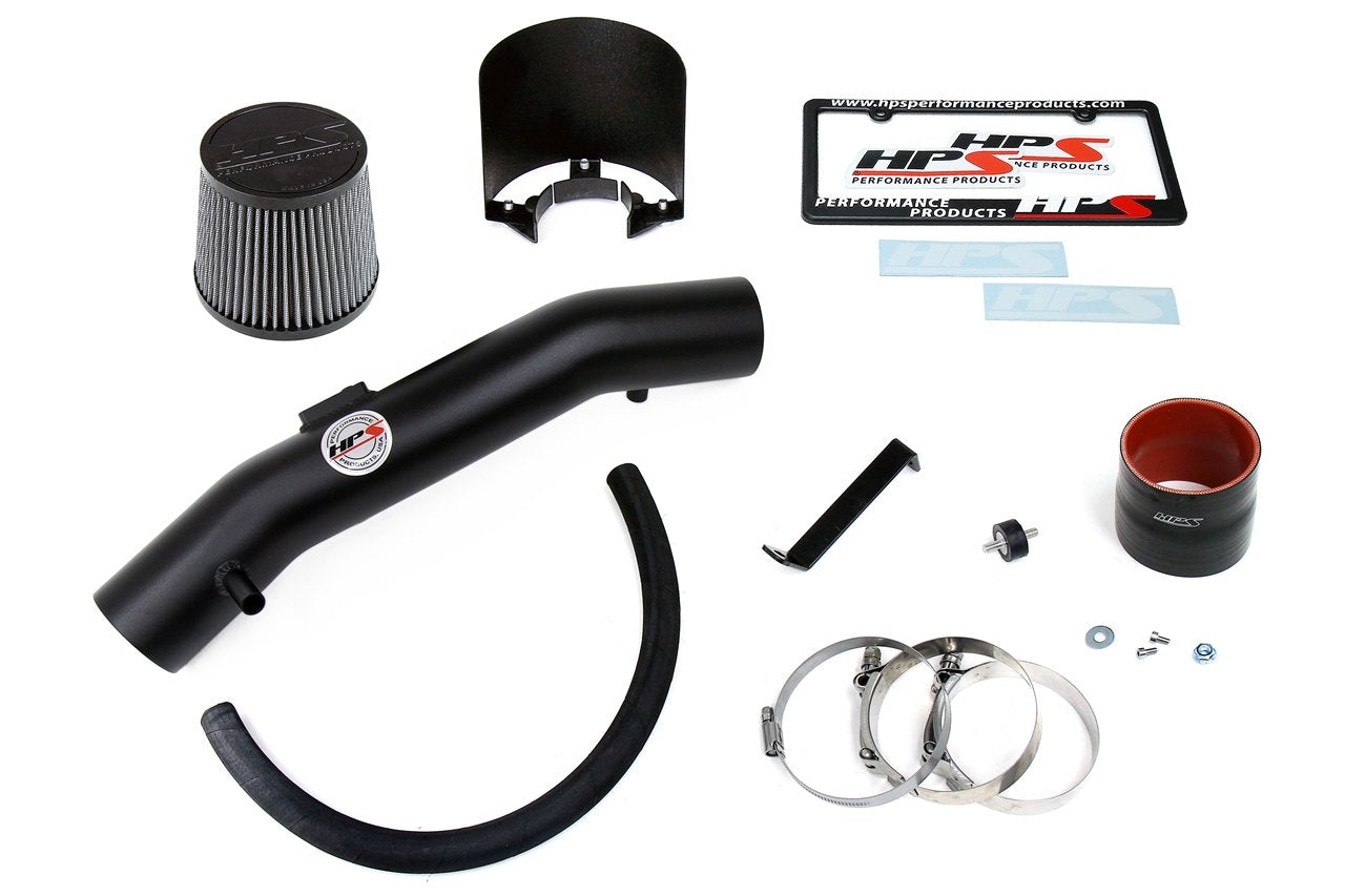HPS Shortram Air Intake Kit 2004-2008 Nissan Maxima V6 3.5L, Includes Heat Shield, Black