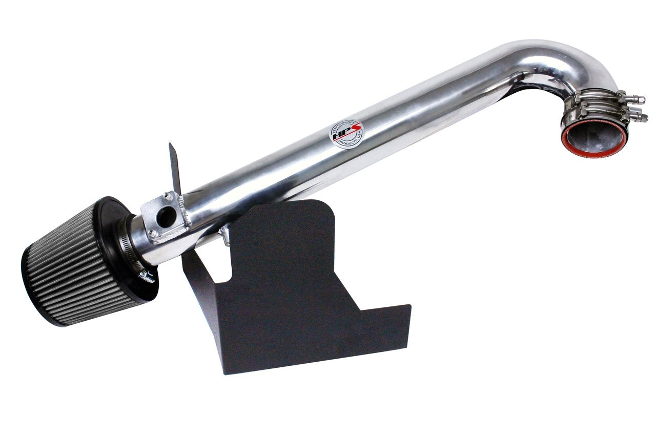 HPS Shortram Air Intake Kit 2012-2016 Subaru Impreza 2.0L Non Turbo, Includes Heat Shield, Polish