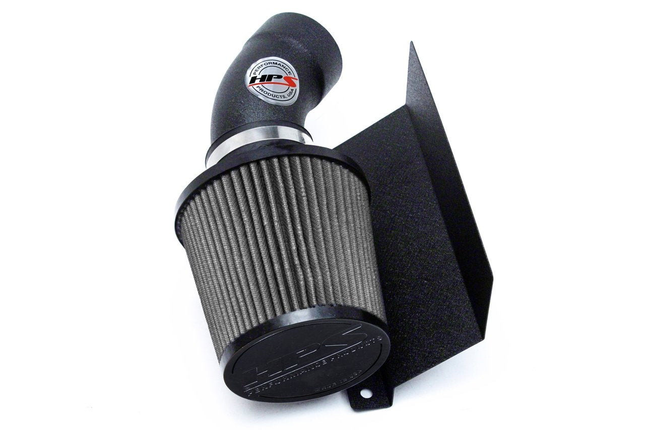 HPS Shortram Air Intake Kit 2015-2017 Chrysler 200 2.4L without MAF sensor, Includes Heat Shield, Black