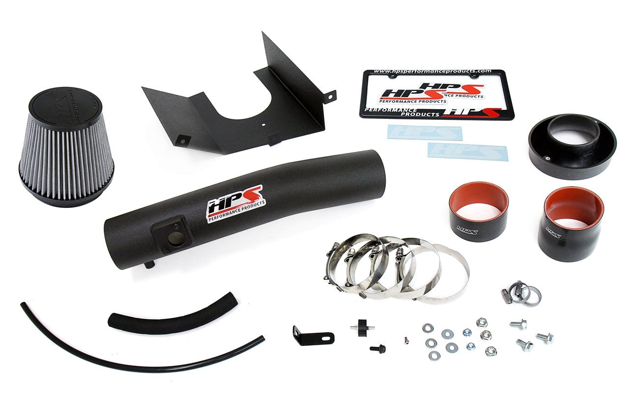 HPS Shortram Air Intake Kit 2010-2014 Toyota FJ Cruiser 4.0L V6, Includes Heat Shield, Black