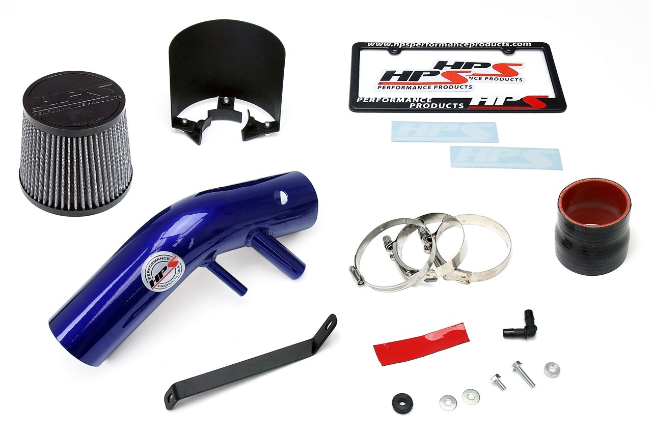 HPS Shortram Air Intake Kit 2015-2017 Hyundai Sonata Eco 1.6L Turbo, Includes Heat Shield, Blue