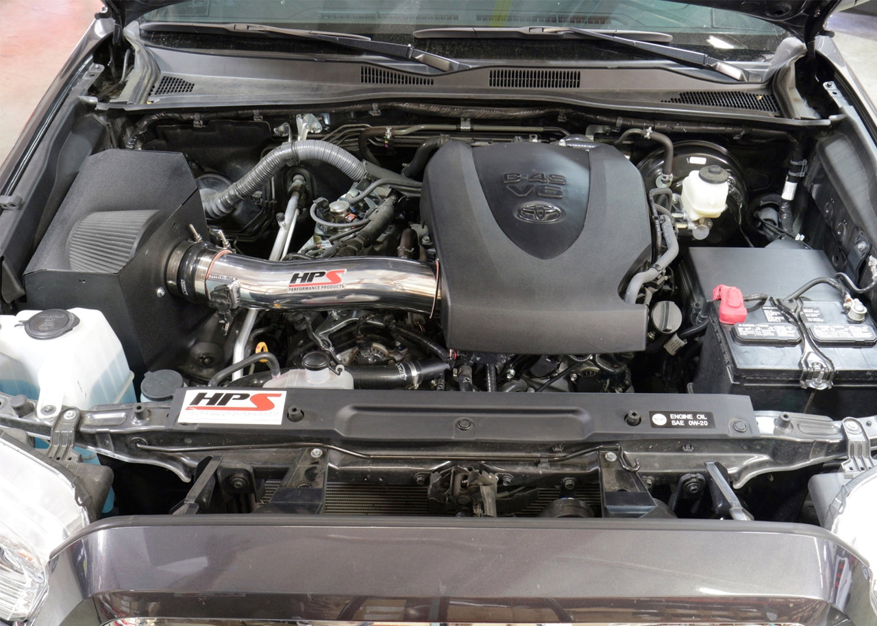 HPS Shortram Air Intake Kit 2016-2022 Toyota Tacoma 3.5L V6, Includes Heat Shield, 827-595