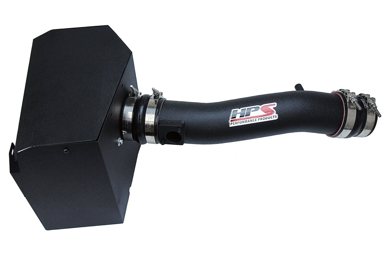 HPS Shortram Air Intake Kit 2016-2019 Toyota Tacoma 3.5L V6, Includes Heat Shield, Black