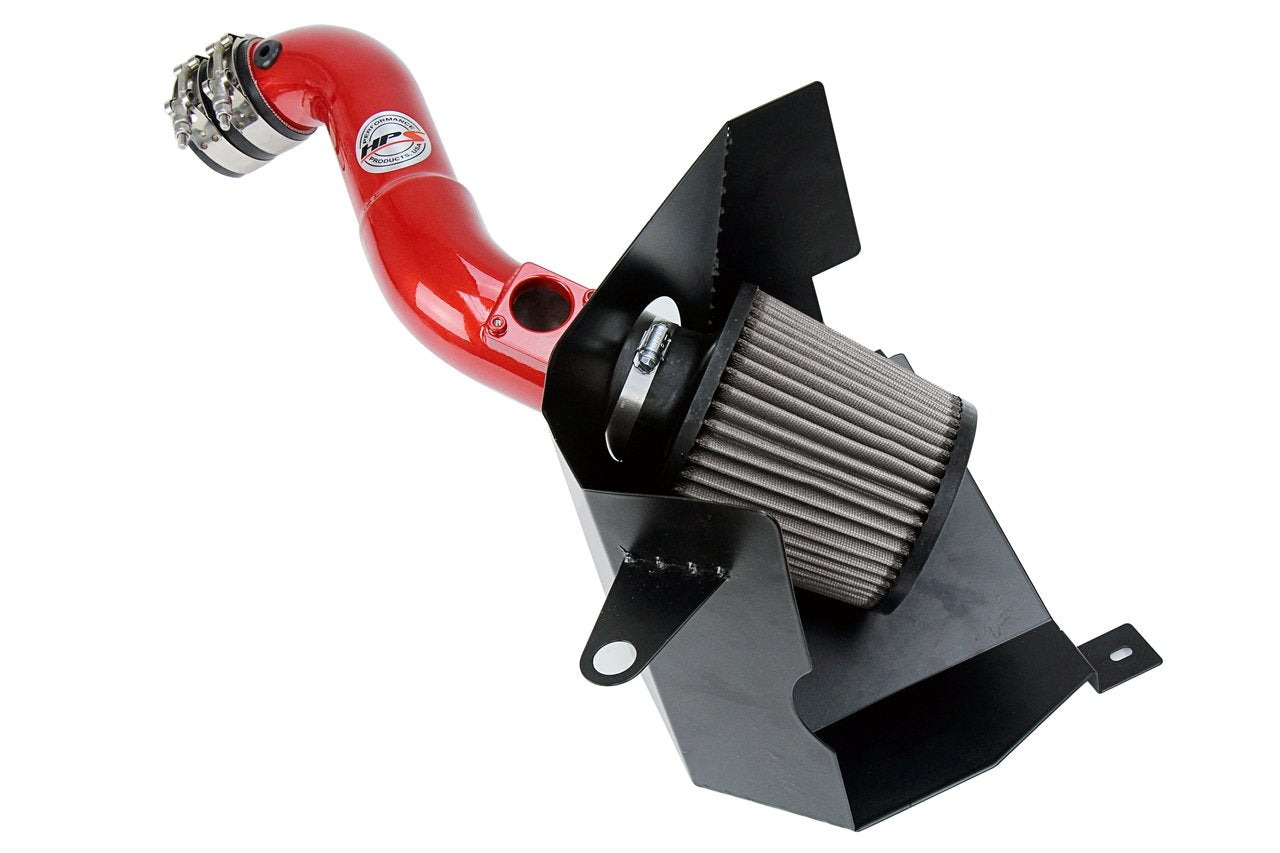 HPS Shortram Air Intake Kit 2016-2019 Honda Civic 2.0L Non Turbo, Includes Heat Shield, Red