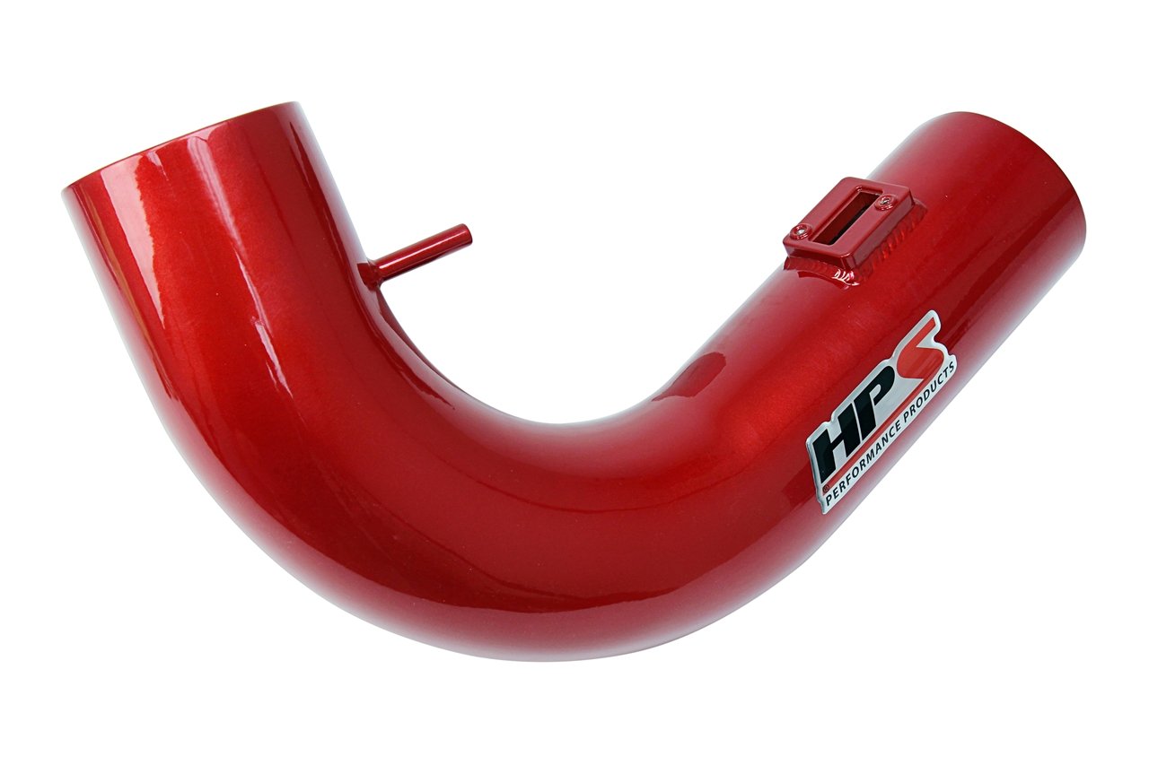 HPS Shortram Air Intake Kit 2010-2015 Chevy Camaro SS 6.2L V8, Includes Heat Shield, Red