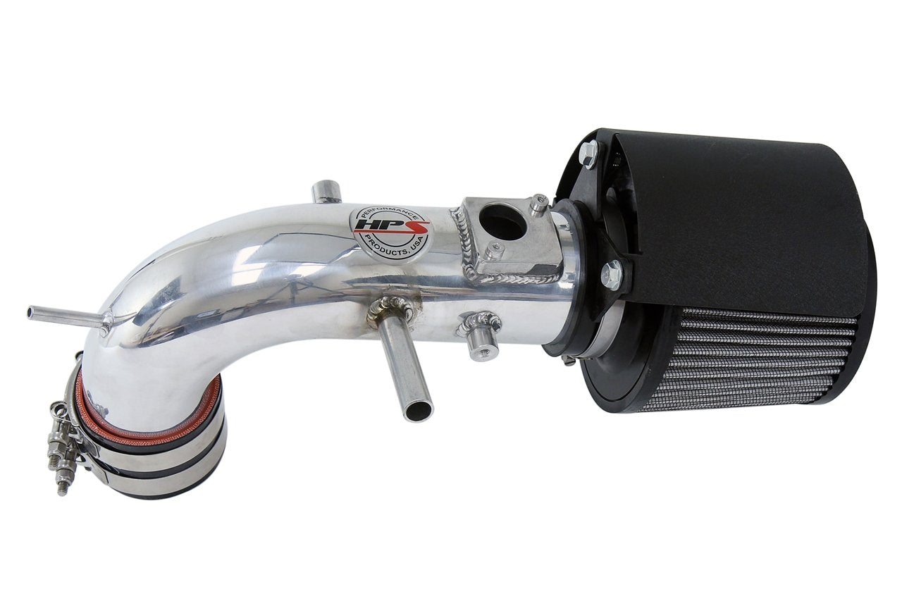 HPS Shortram Air Intake Kit 2013-2018 Toyota Rav4 2.5L, Includes Heat Shield, Polish