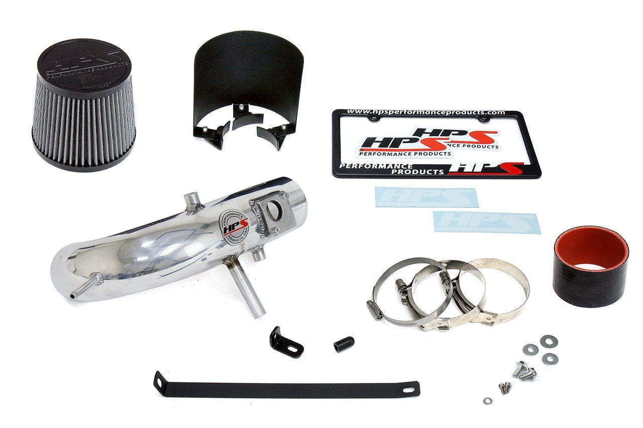 HPS Shortram Air Intake Kit 2013-2018 Toyota Rav4 2.5L, Includes Heat Shield, Polish