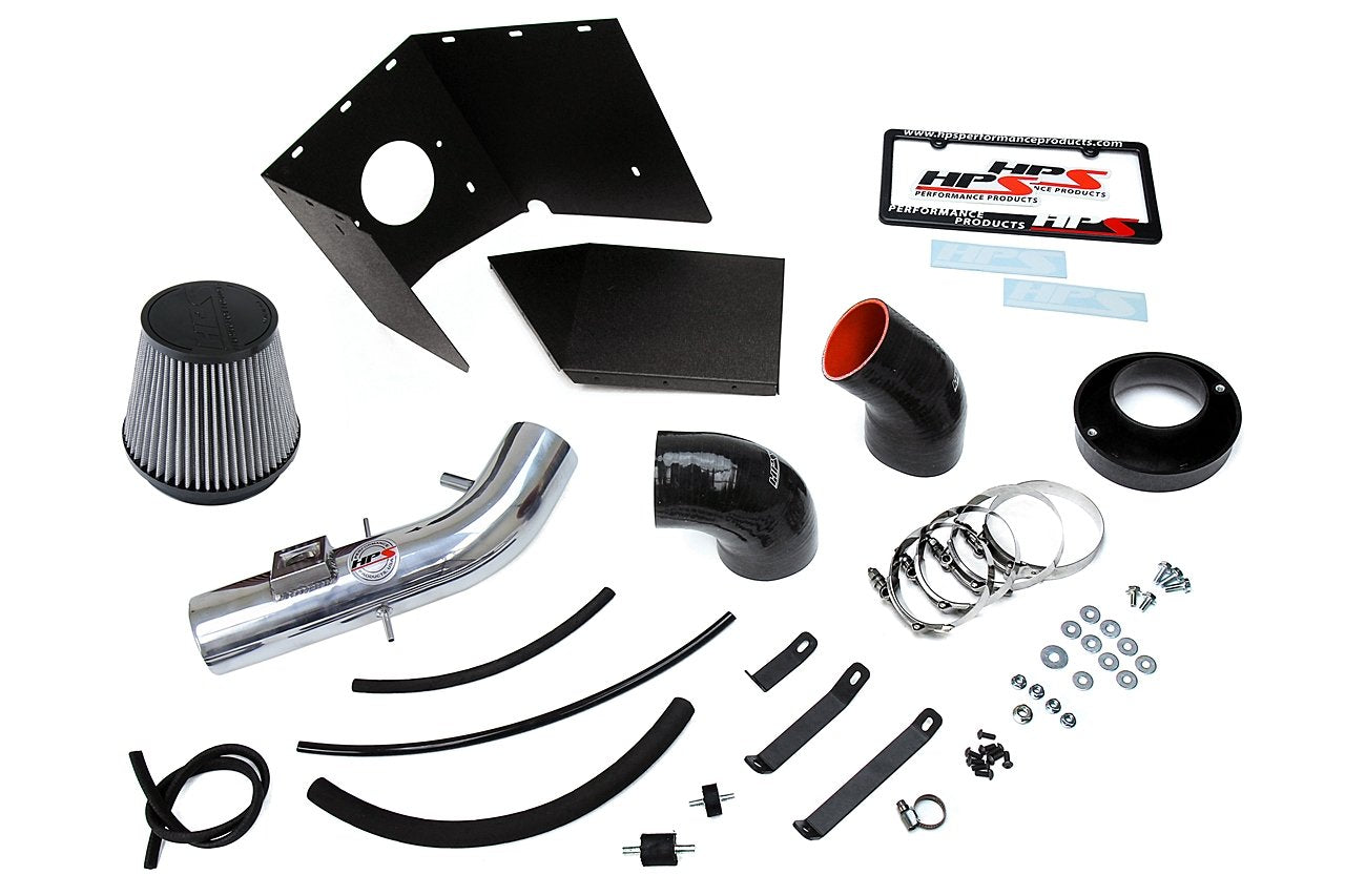 HPS Shortram Air Intake Kit 2003-2004 Lexus GX470 4.7L V8, Includes Heat Shield, Polish