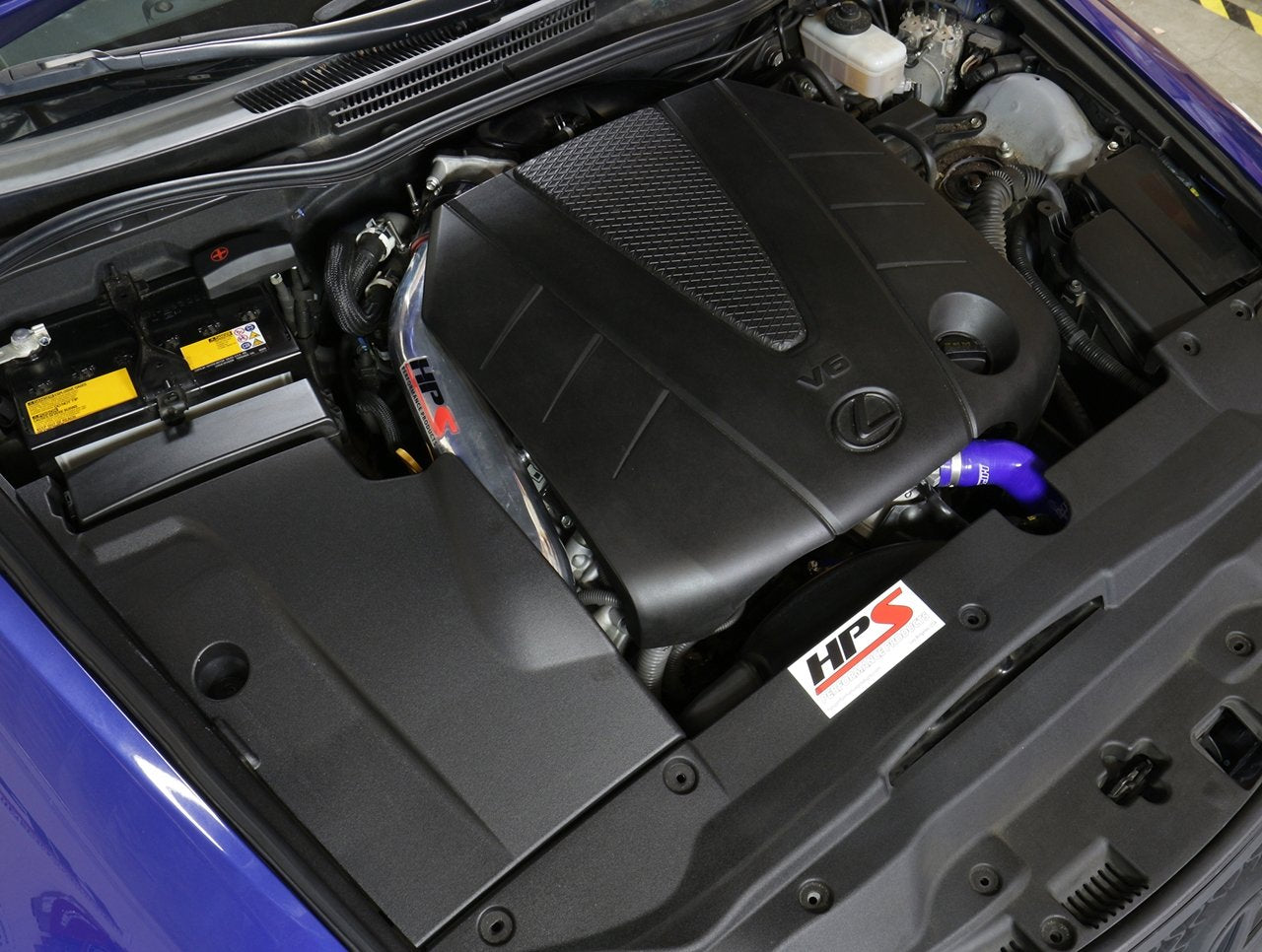 HPS Shortram Air Intake Kit 2014-2015 Lexus IS250 2.5L V6, Includes Heat Shield, 827-623