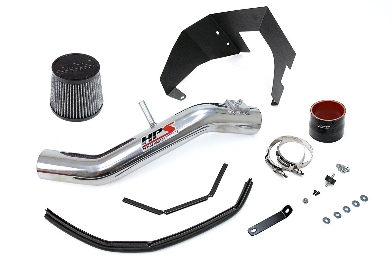 HPS Shortram Air Intake Kit 2014-2015 Lexus IS250 2.5L V6, Includes Heat Shield, Polish