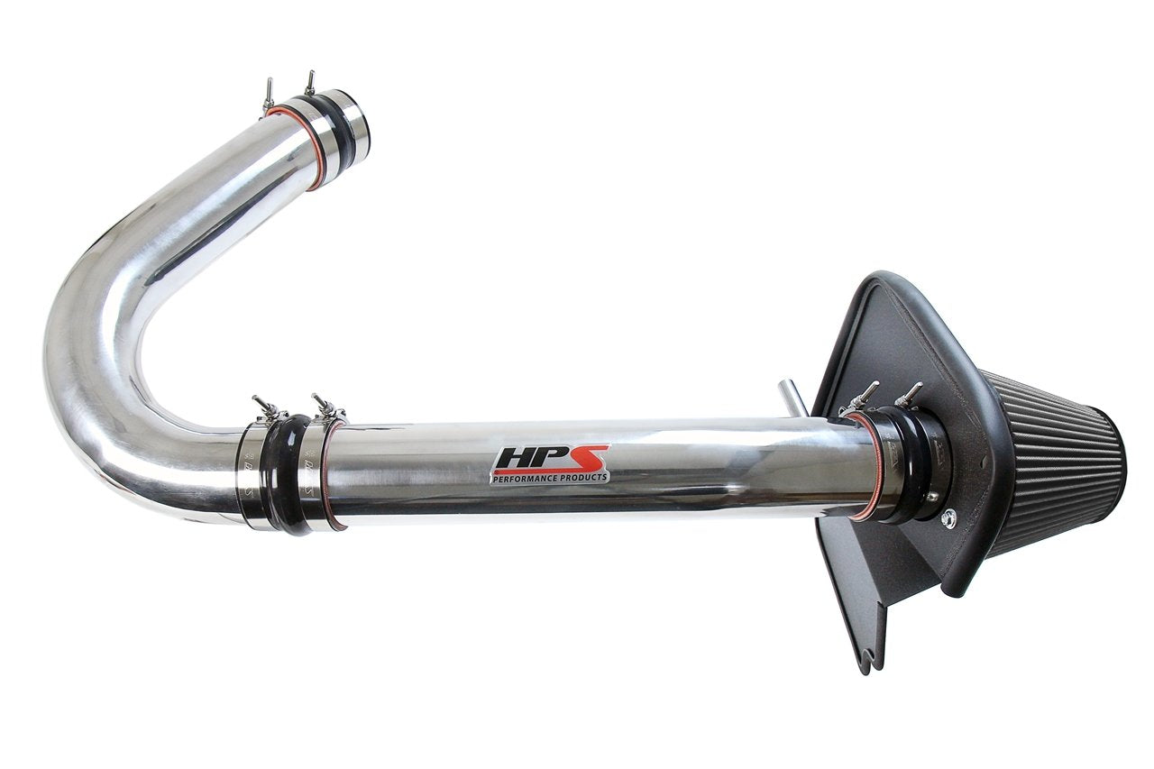 HPS Shortram Air Intake Kit 2011-2018 Dodge Charger 3.6L V6, Includes Heat Shield, Polish