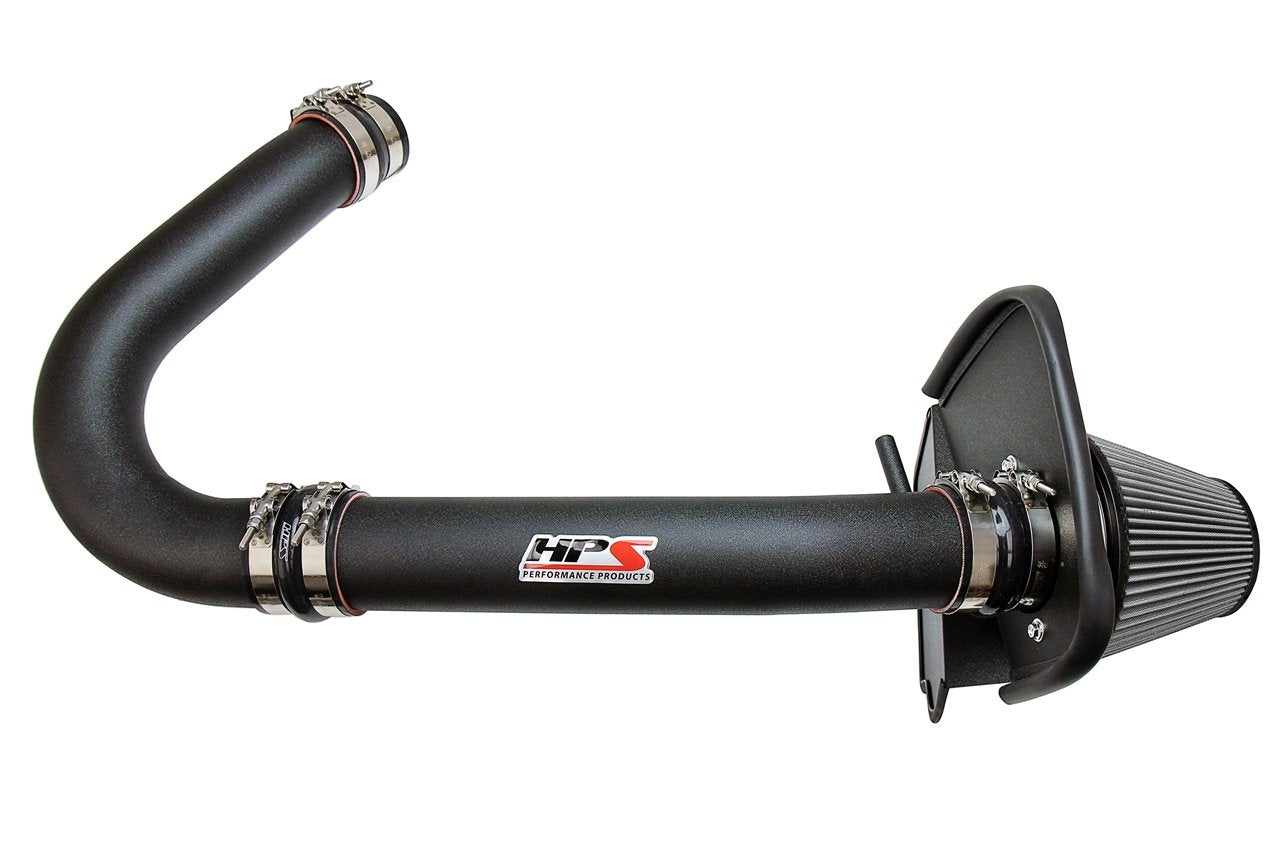 HPS Shortram Air Intake Kit 2011-2018 Dodge Challenger 3.6L V6, Includes Heat Shield, Black