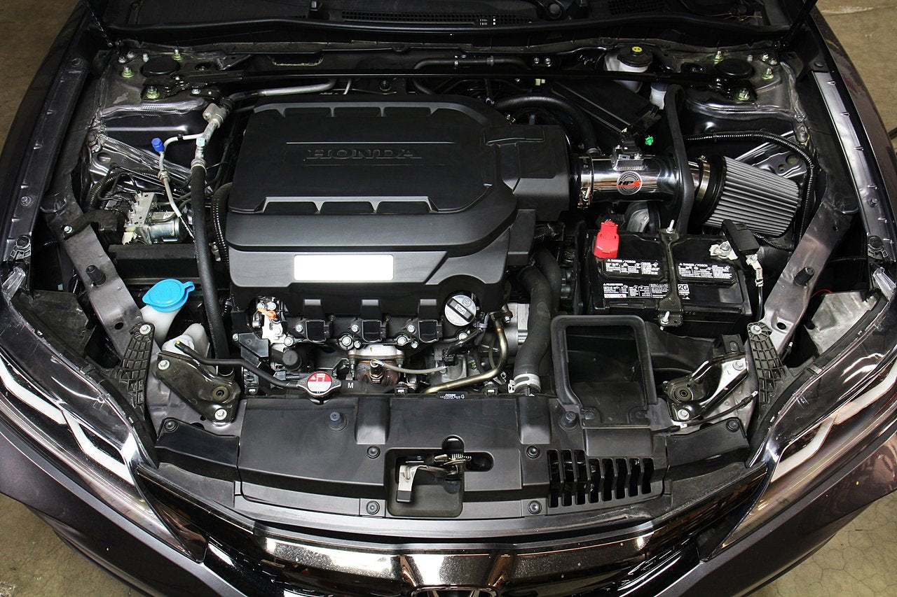 HPS Shortram Air Intake Kit 2013-2017 Honda Accord 3.5L V6, Includes Heat Shield, 827-626