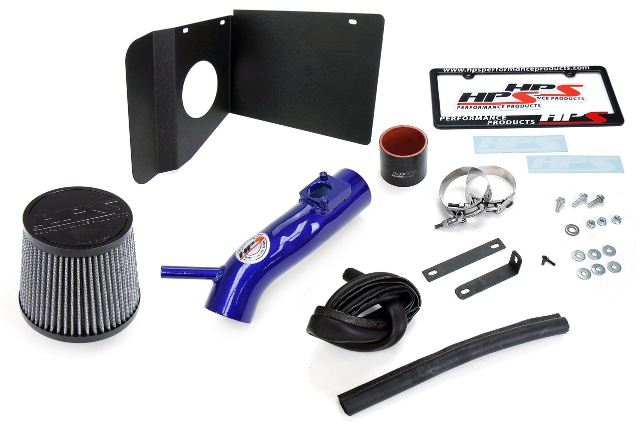 HPS Shortram Air Intake Kit 2018-2019 Toyota C-HR 2.0L, Includes Heat Shield, Blue