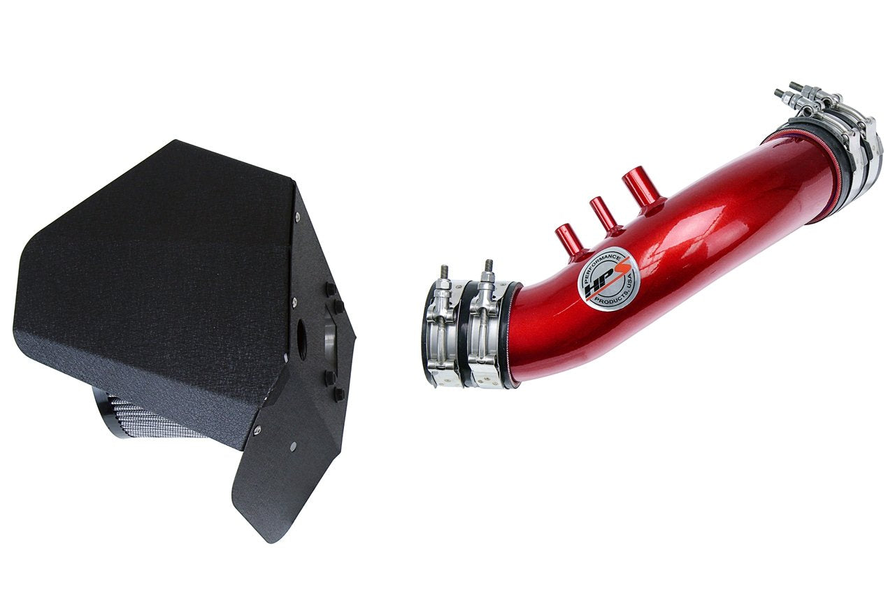 HPS Shortram Air Intake Kit 1989-1995 Toyota Pickup 3.0L V6, Includes Heat Shield, Red