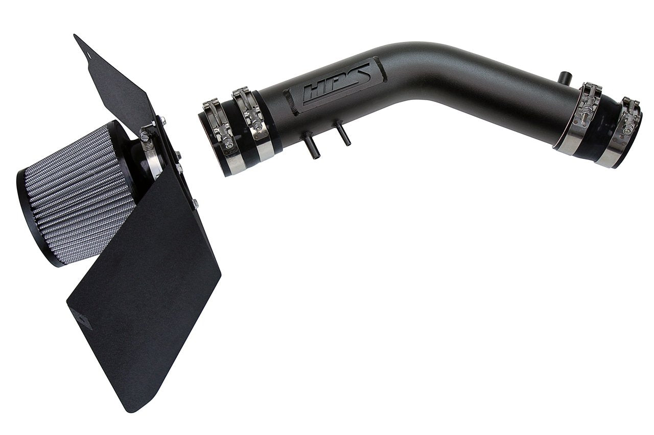 HPS Shortram Air Intake Kit 1995-1999 Toyota Tacoma 2.4L 2.7L, Includes Heat Shield, Black