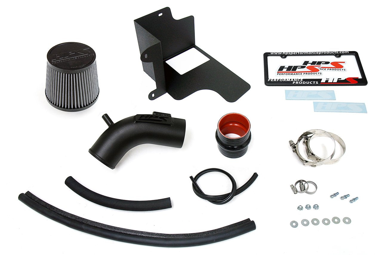 HPS Shortram Air Intake Kit 2018-2019 Toyota Camry 2.5L, Includes Heat Shield, Black