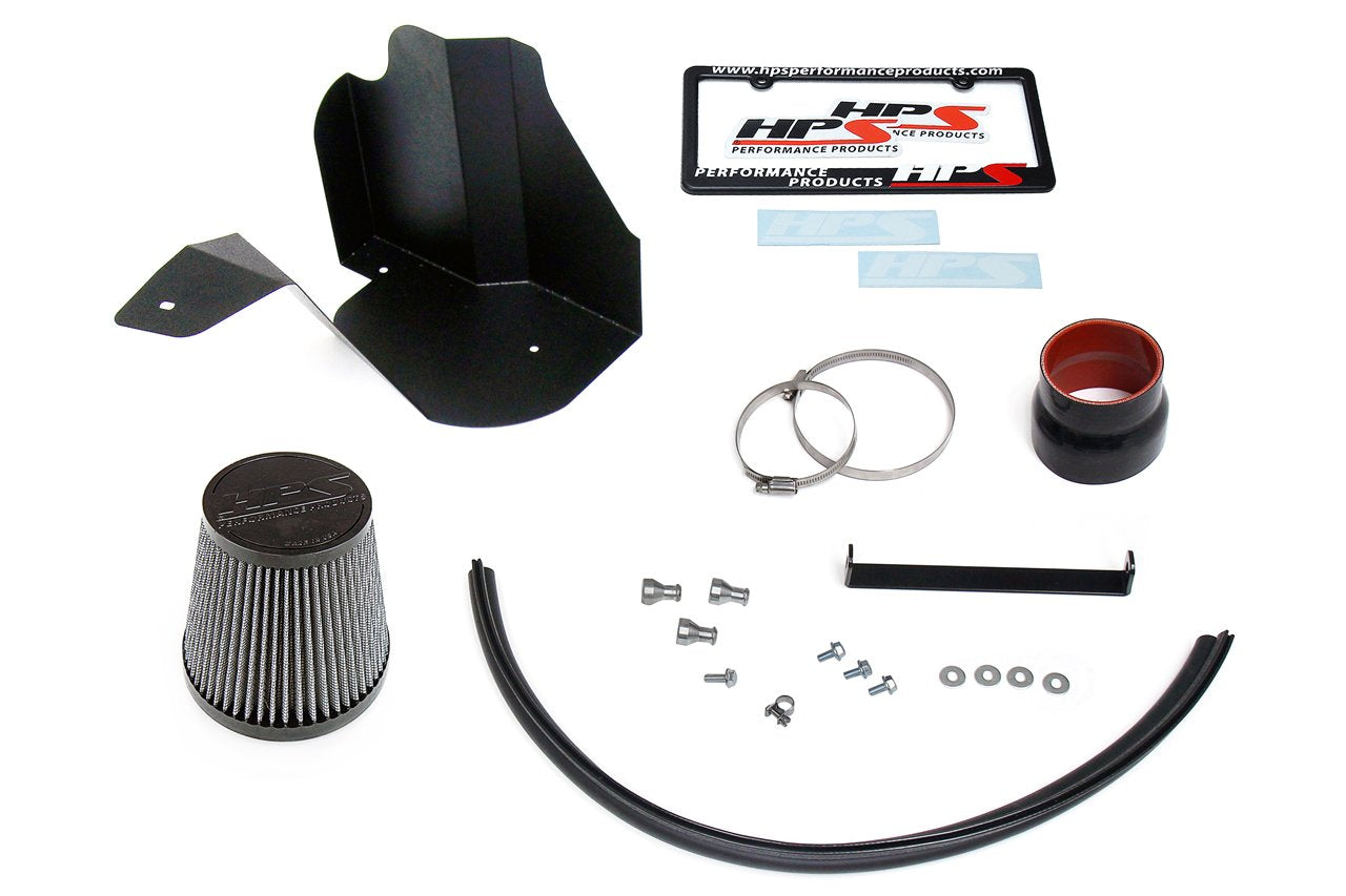 HPS Shortram Air Intake Kit 2012-2015 Audi A6 Quattro 3.0L Supercharged (C7), Includes Heat Shield