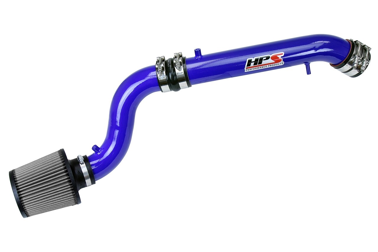 HPS Cold Air Intake Kit 1992-1995 Honda Civic SOHC D Series DOHC B Series, Converts to Shortram, Blue