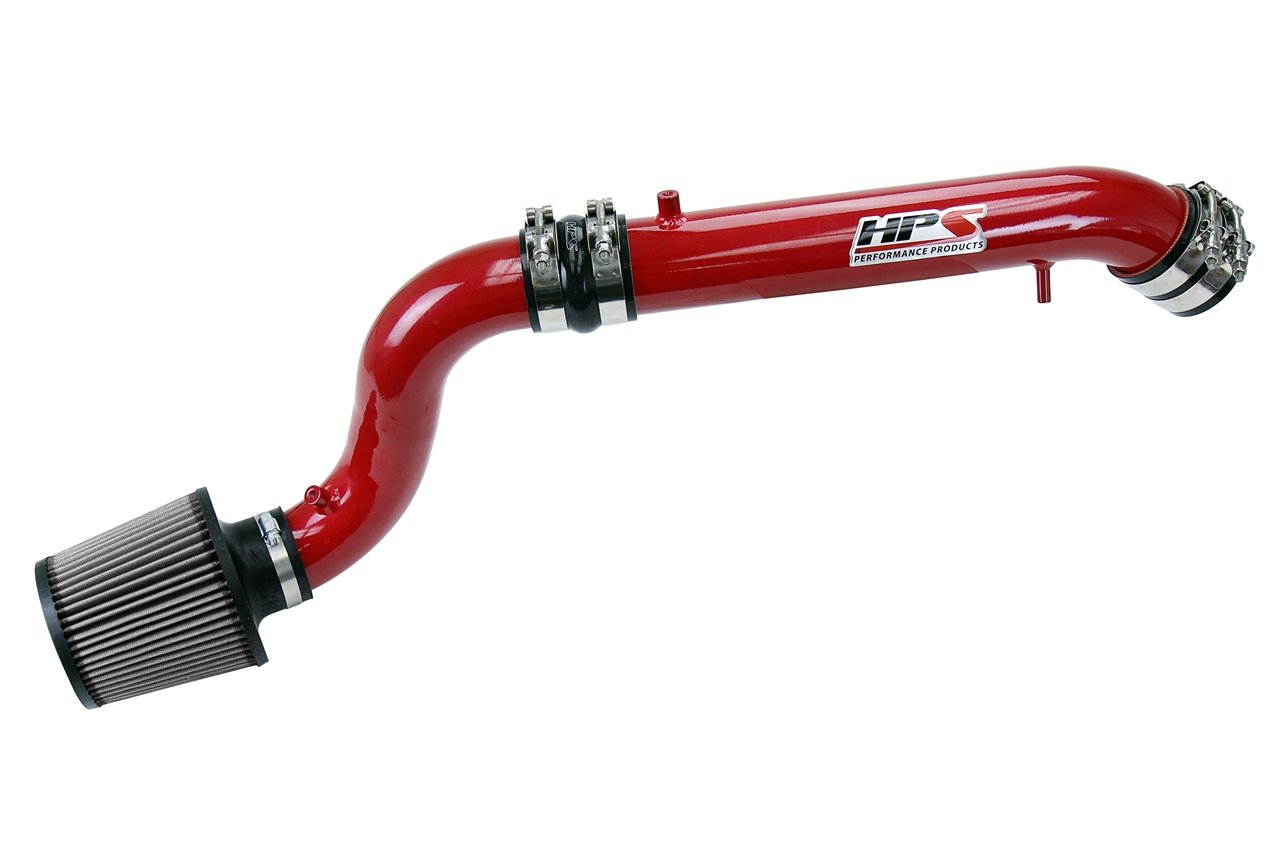 HPS Cold Air Intake Kit 1992-1995 Honda Civic SOHC D Series DOHC B Series, Converts to Shortram, Red