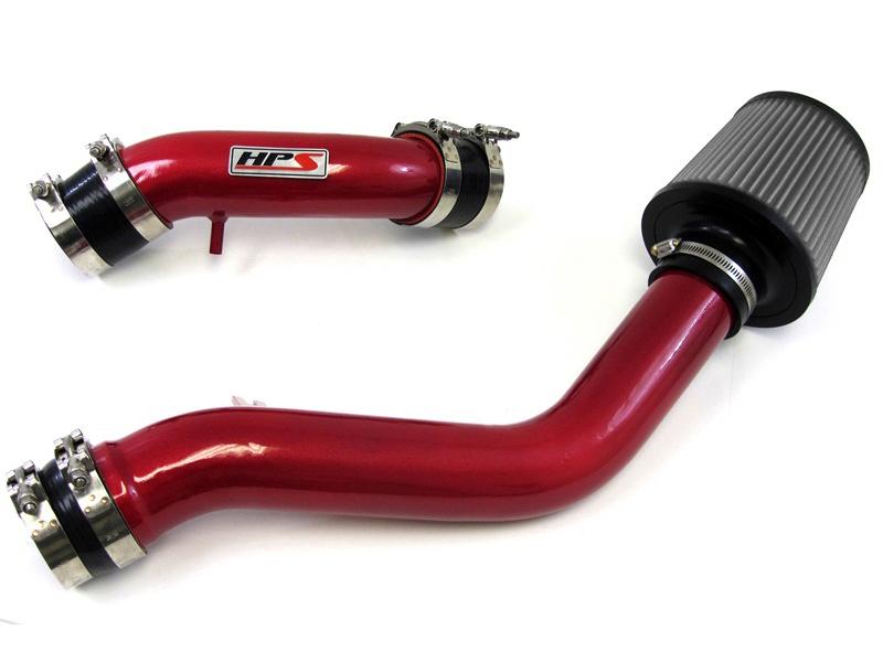 HPS Cold Air Intake Kit 2004-2008 Hyundai Tiburon 2.0L with MAF Sensor, Red