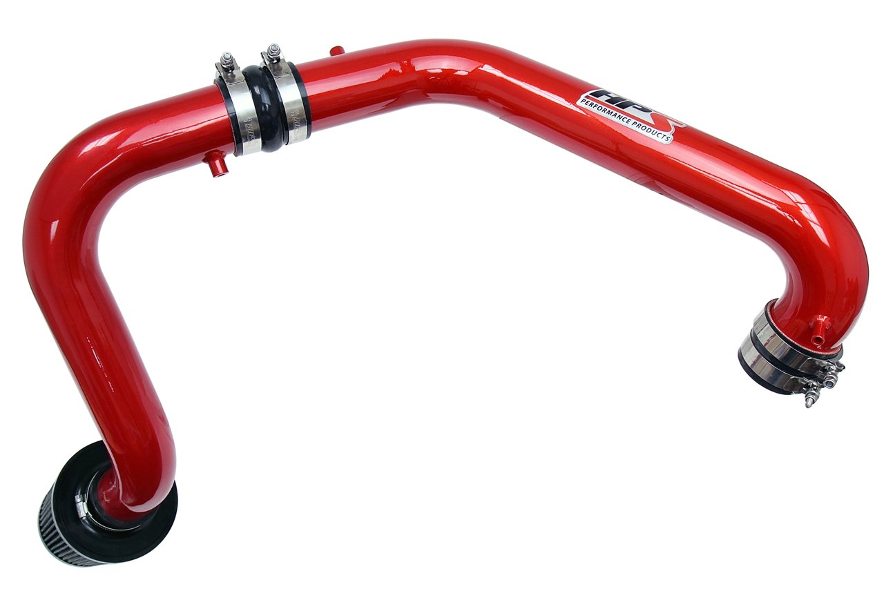 HPS Cold Air Intake Kit 1996-2000 Honda Civic CX DX LX, Converts to Shortram, Red