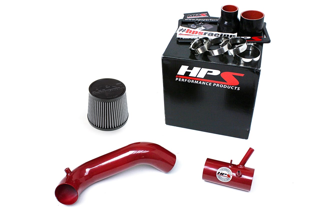 HPS Cold Air Intake Kit 2013-2014 Dodge Dart 1.4L Turbo, Red