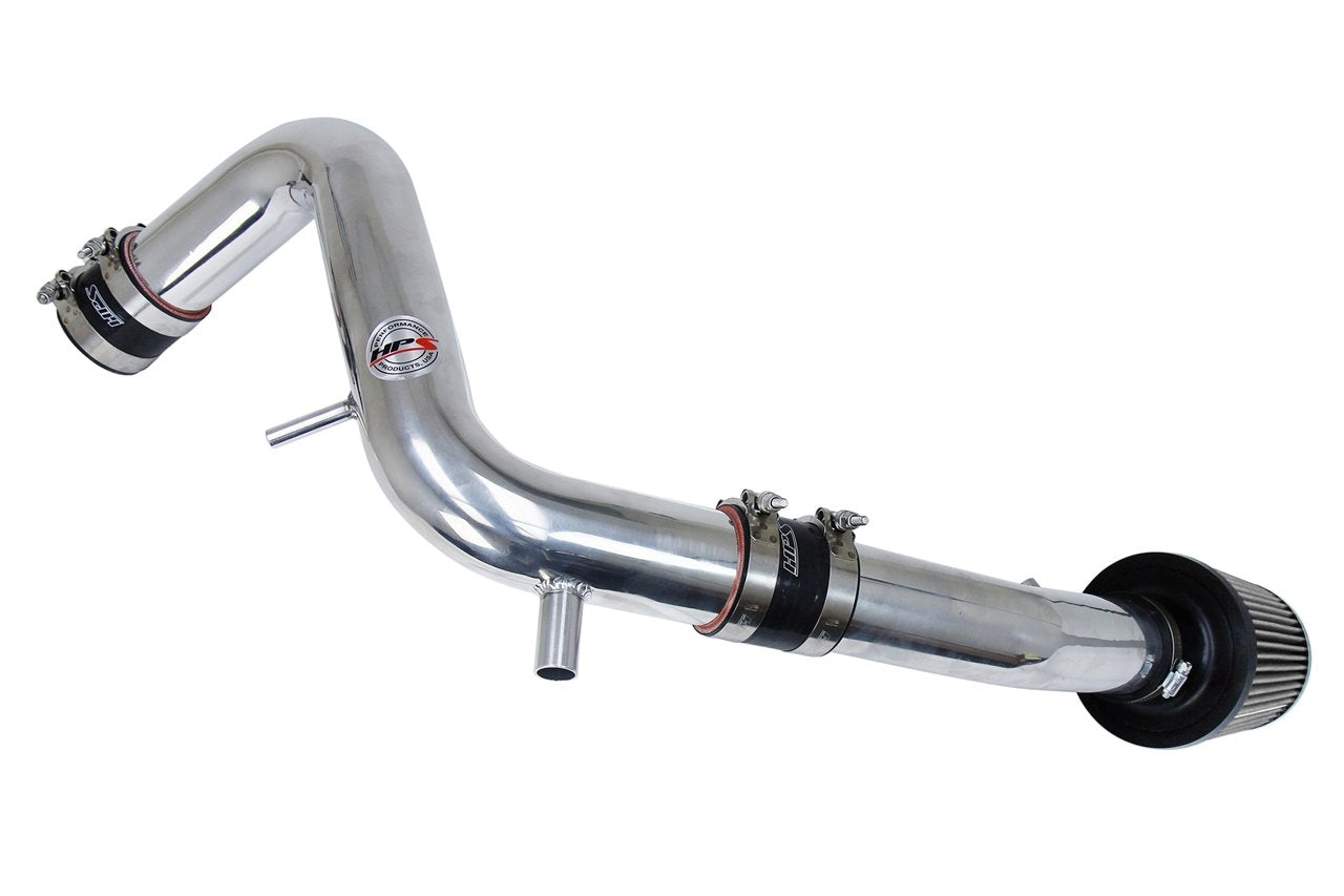 HPS Cold Air Intake Kit 2013-2017 Hyundai Veloster 1.6L Turbo, Converts to Shortram, Polish