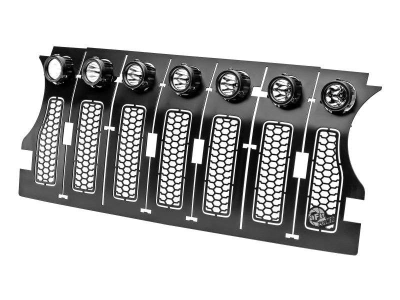 aFe Jeep Wrangler (JL) w/ LEDs Scorpion Grille 79-21004L