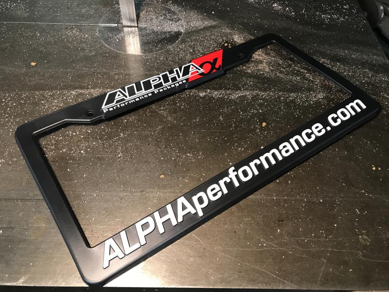 AMS Performance Alpha License Plate Frame AMS.00.06.0109-1 Main Image