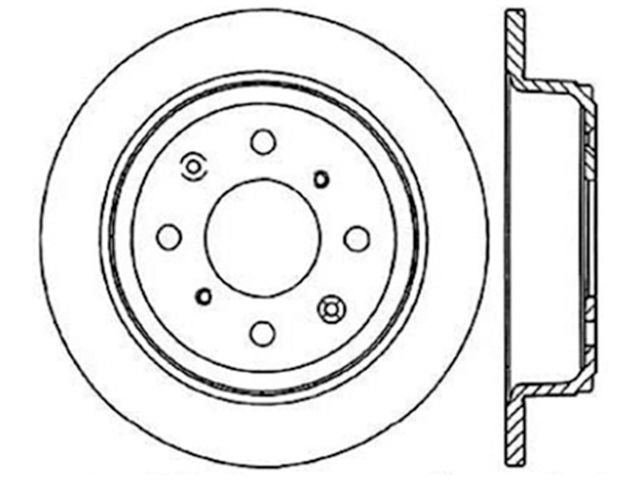 StopTech Premium Cryostop Rotor; Rear