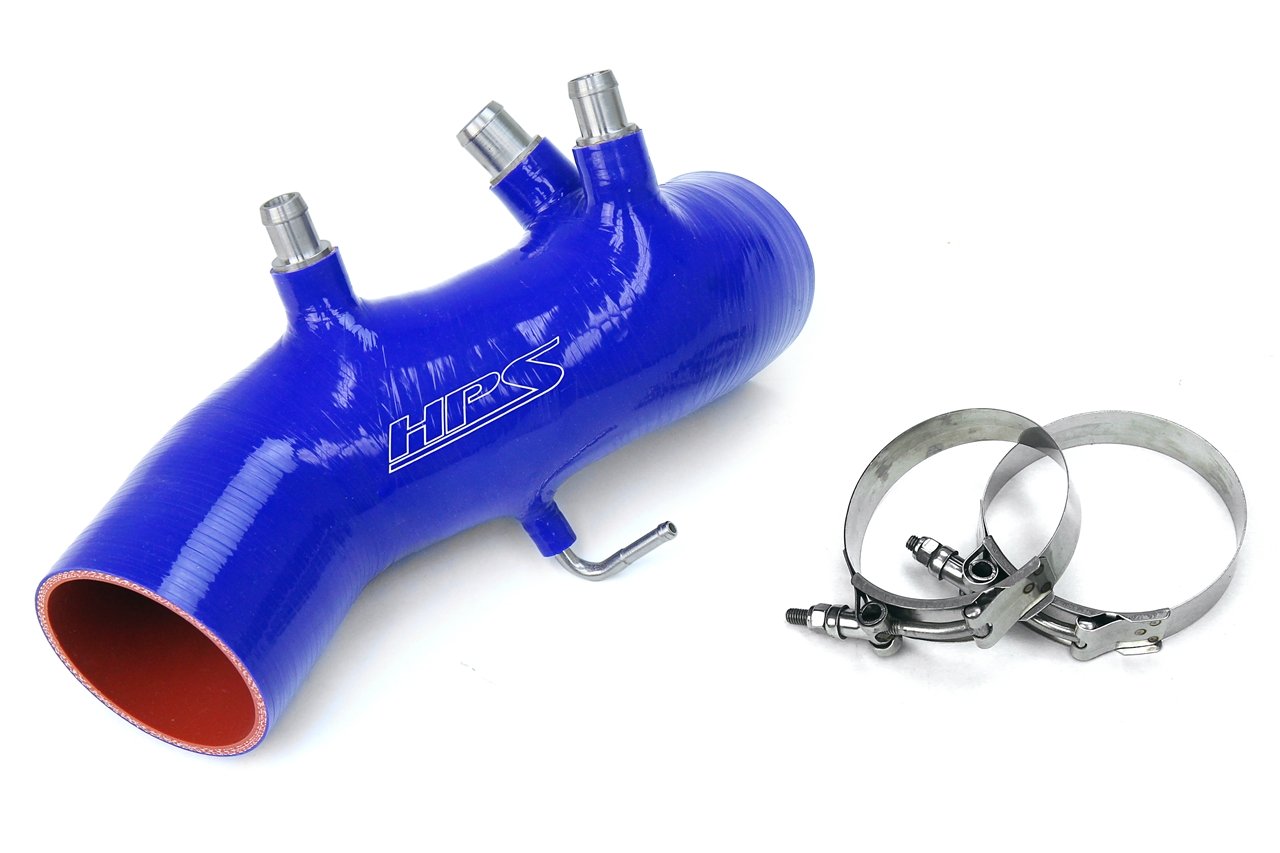 HPS Blue Reinforced Silicone Post MAF Air Intake Hose Kit Toyota 86-92 Supra 7MGTE Turbo