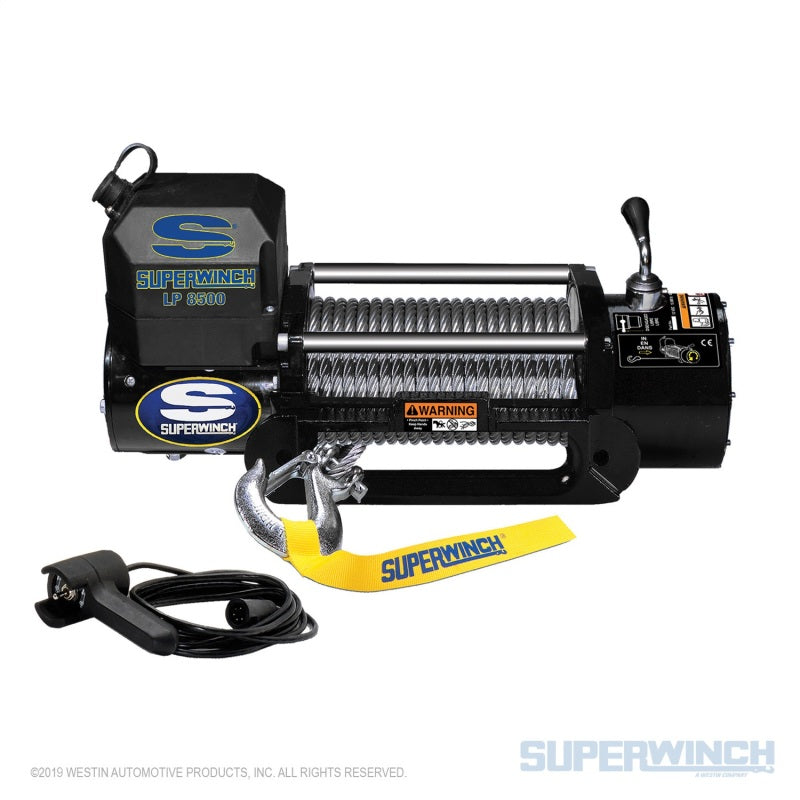 Superwinch 8500 LBS 12 VDC 5/16in x 95ft Steel Rope LP8500 Winch 1585202