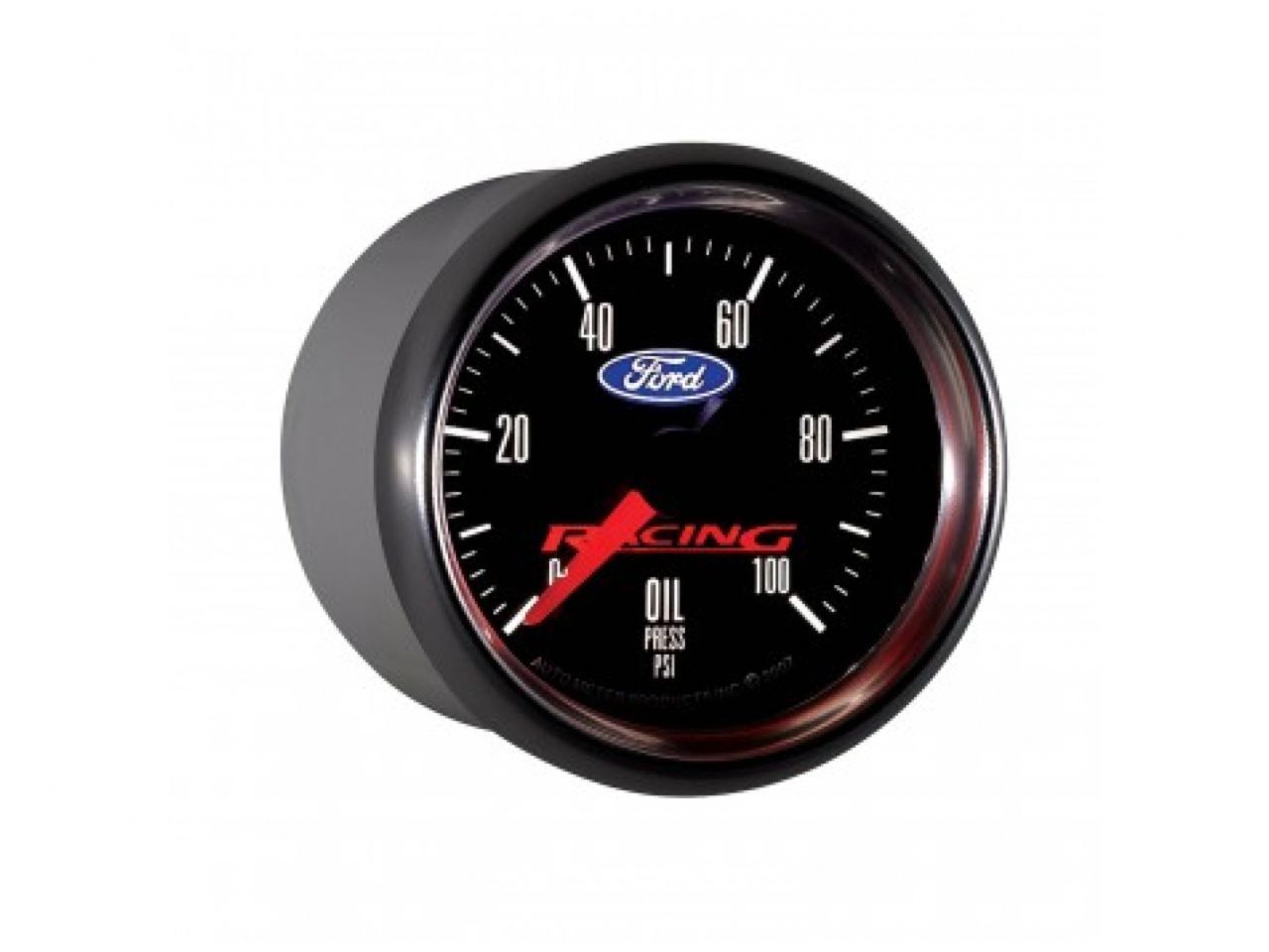 Autometer Gauge, Oil Press, 2 1/16", 100Psi, Digital Stepper Motor, Ford Racing