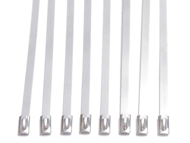 DEI Stainless Steel Lock Ties 8-in 8-Pack