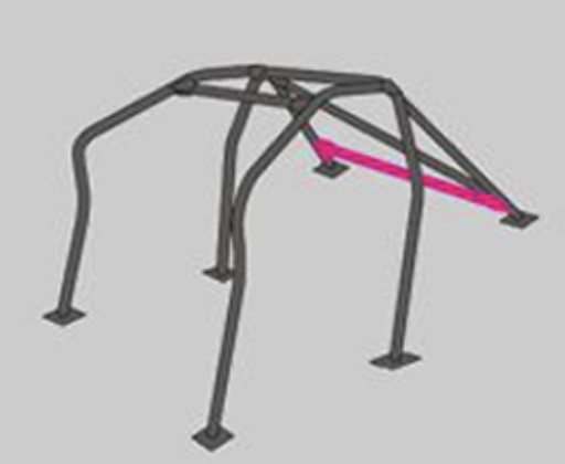 CUSCO Ae92 White 2 Passenger 8P Roll Cage W/Sunroof Safety 120 271 GSW