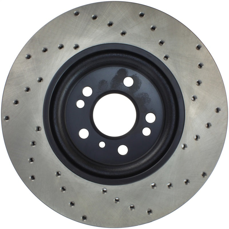 StopTech Sport Cryo Cross Drilled Brake Rotor; Front Left
