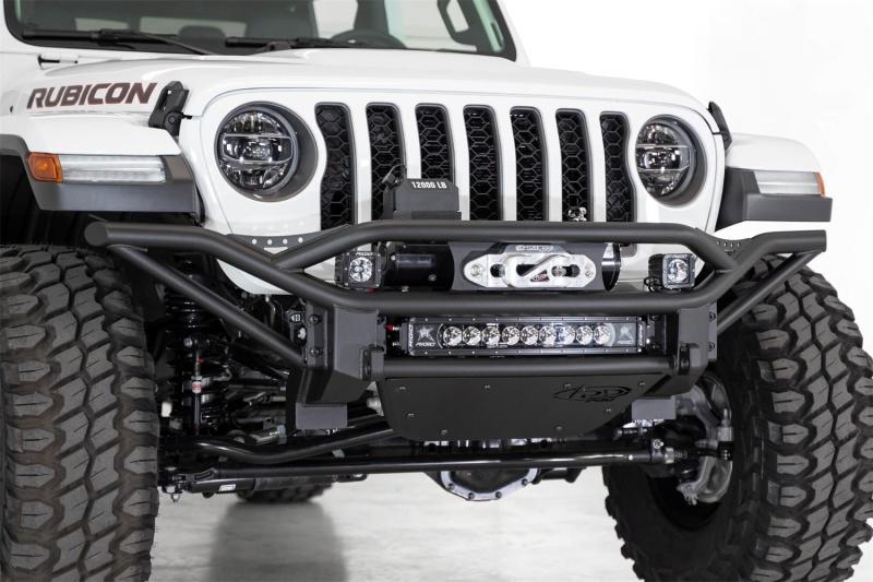 Addictive Desert Designs 18-20 Jeep Wrangler JL Pro Bolt-On Front Bumper - Hammer Black F978122130103 Main Image