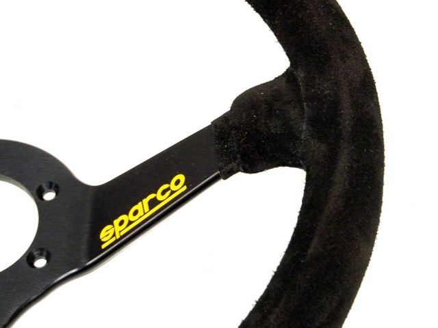 Sparco 345 Competition Black Suede Steering Wheel 350mm