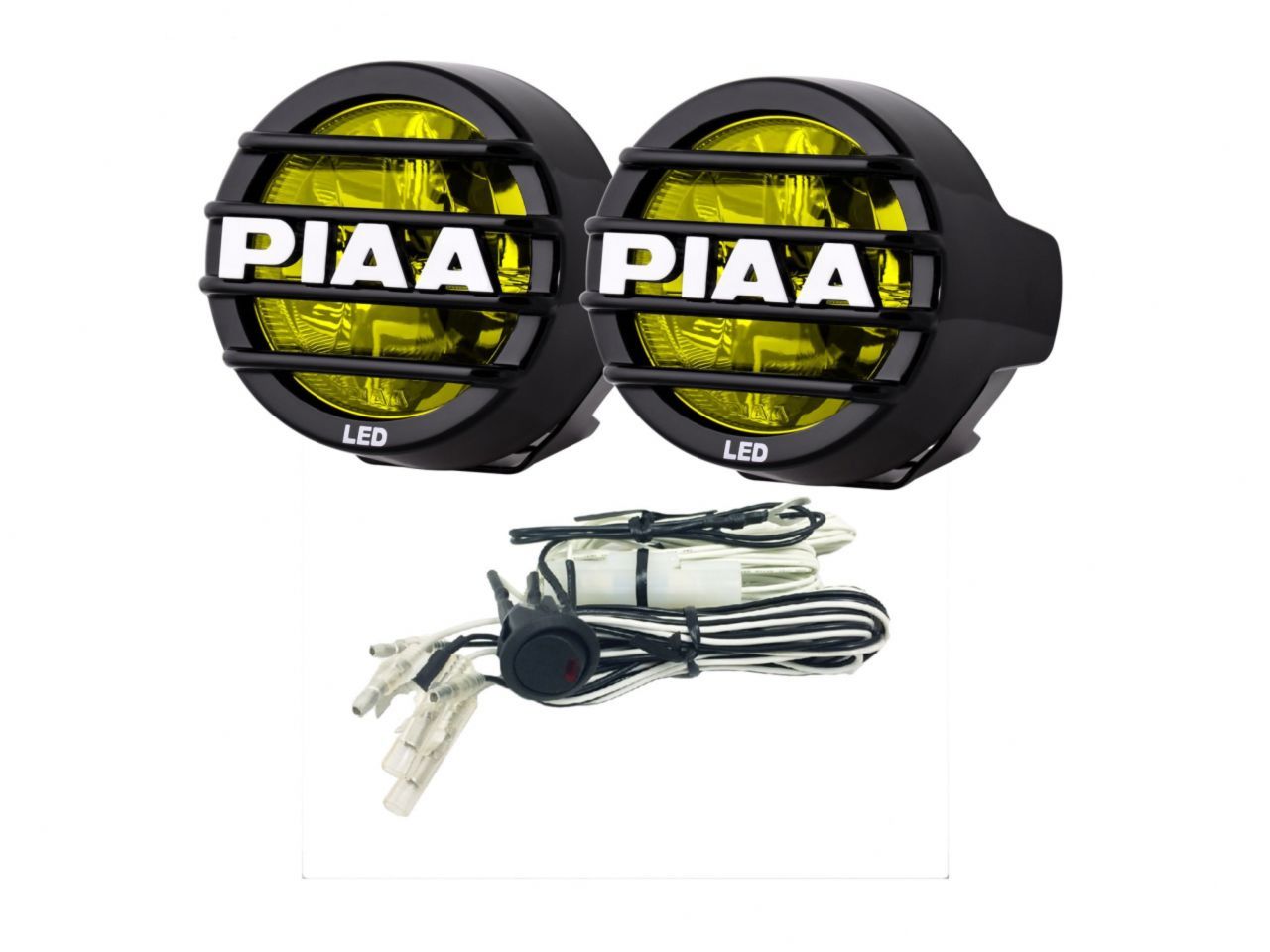 PIAA LP530 3.5" LED Ion Yellow Fog Light Kit, SAE Compliant