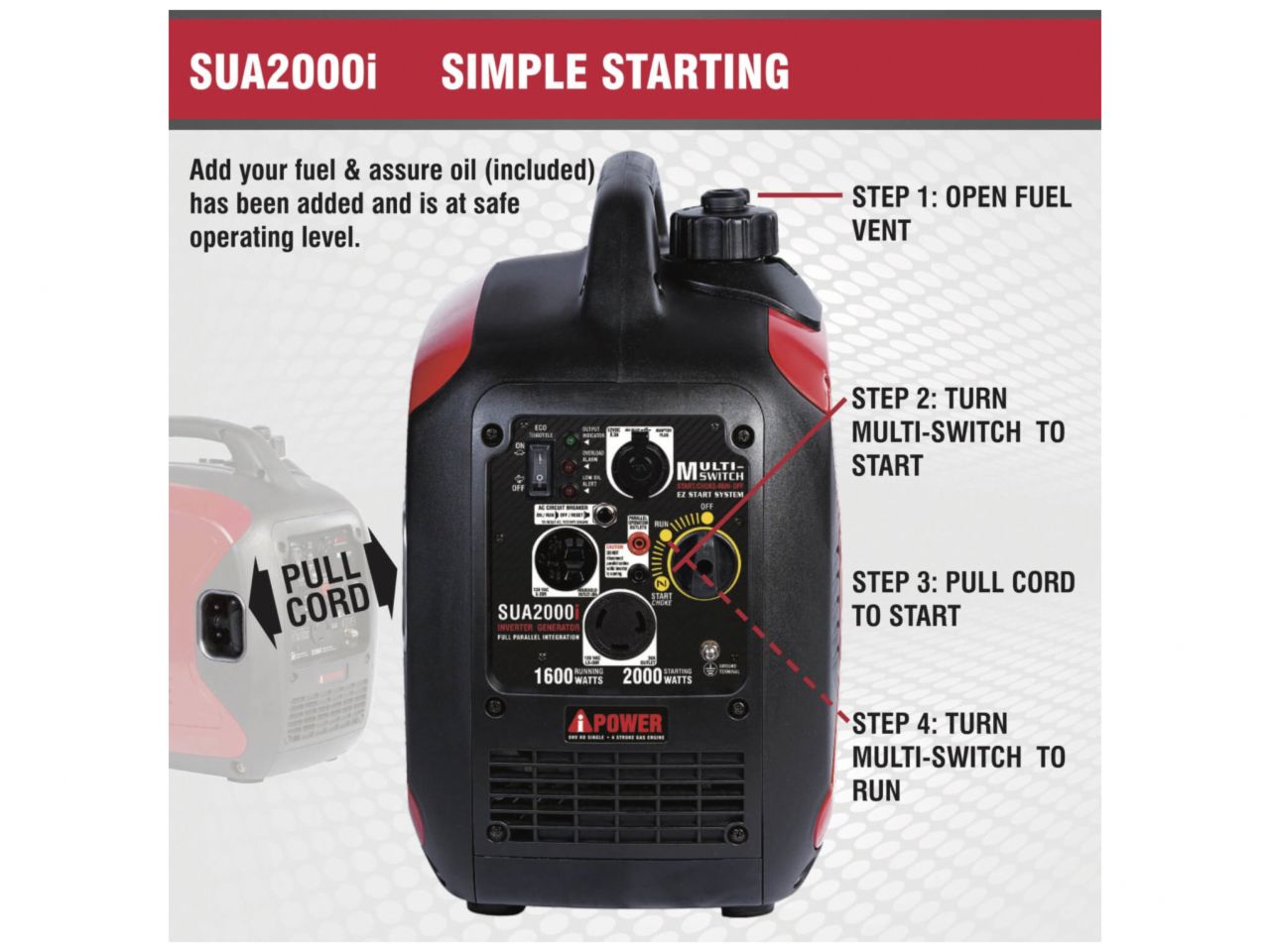 A-iPower 2000W Inverter Generator