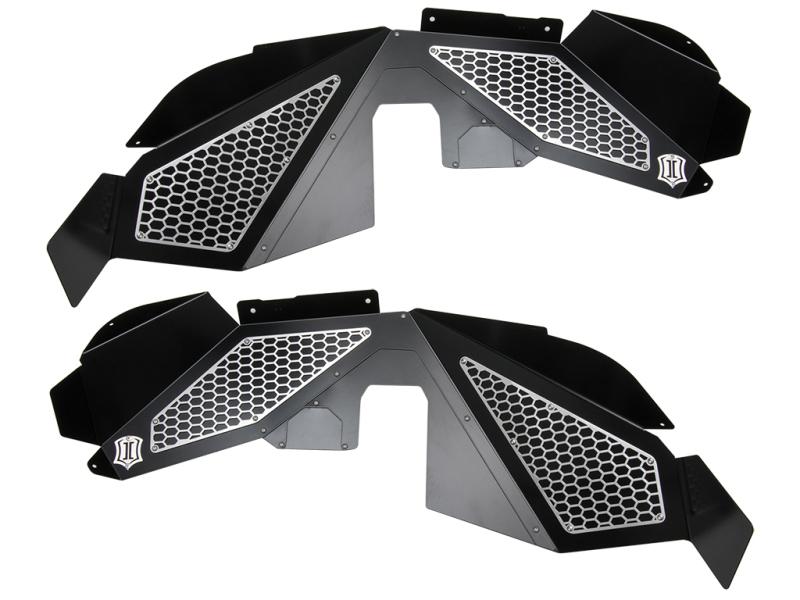 ICON 07-18 Jeep Wrangler JK Fender Mesh Trim Kit 22050D Main Image