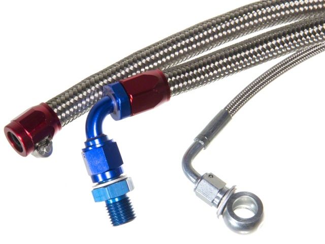 P2M Nissan S13 SR20DET 3Pcs Turbo Lines (Stock Banjo, Bottom Mount) 0MJ1B