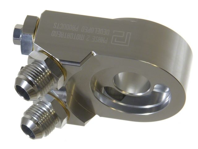 P2M Universal Angled Oil Filter - Oil Cooler Block Adapter Kit - M20 X 1.5