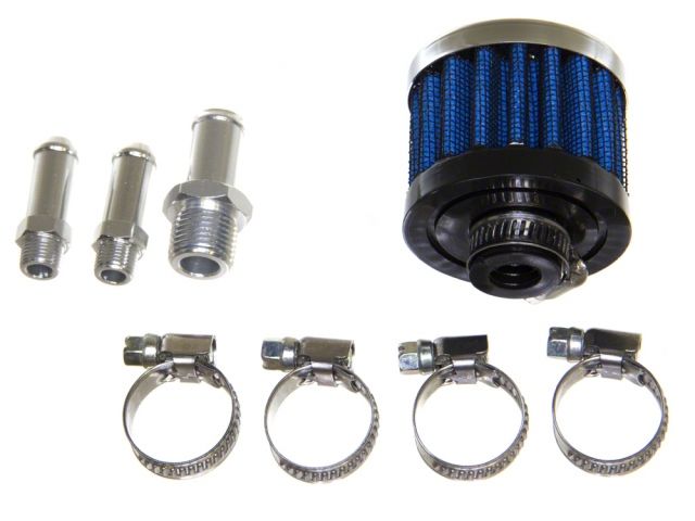 P2M Universal 250Cc Oil Catch Tank With Breather Filter V2, 9 & 15mm Out