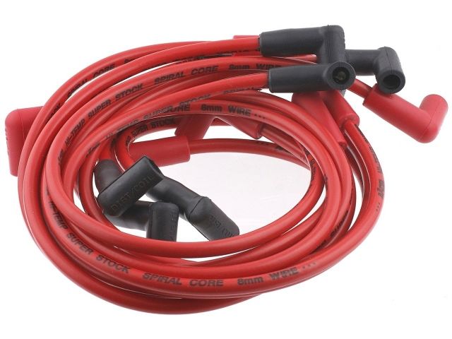 Accel Spark Plug Wires, Super Stock, Spiral Core, 8mm, Red, Set