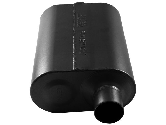 Flowmaster Super 40 Series Muffler, 2.50" IN (O) / OUT (C): ea, 16 Gauge 409S Sta