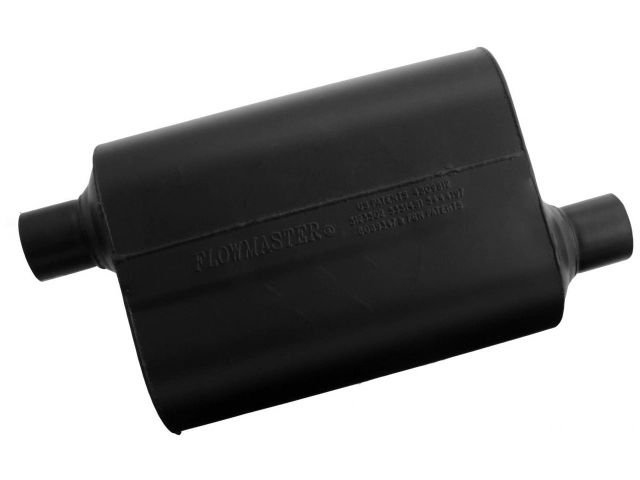 Flowmaster Super 40 Series Muffler, 2.25" IN (O) / OUT (O), Opposite Side Offsets